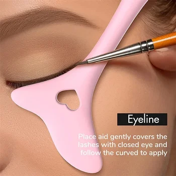 Multifunktionale Eyeliner Schablone Flügel Tipps Silikon Eyeliner Hilfe Zeichnung Lippenstift Tragen Hilfe