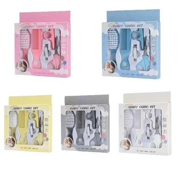 Baby-Pflegeset, Babypflegeset, BPA-frei, niedliches Design, Kammbürste, Nagelknipser, Schere, sichere