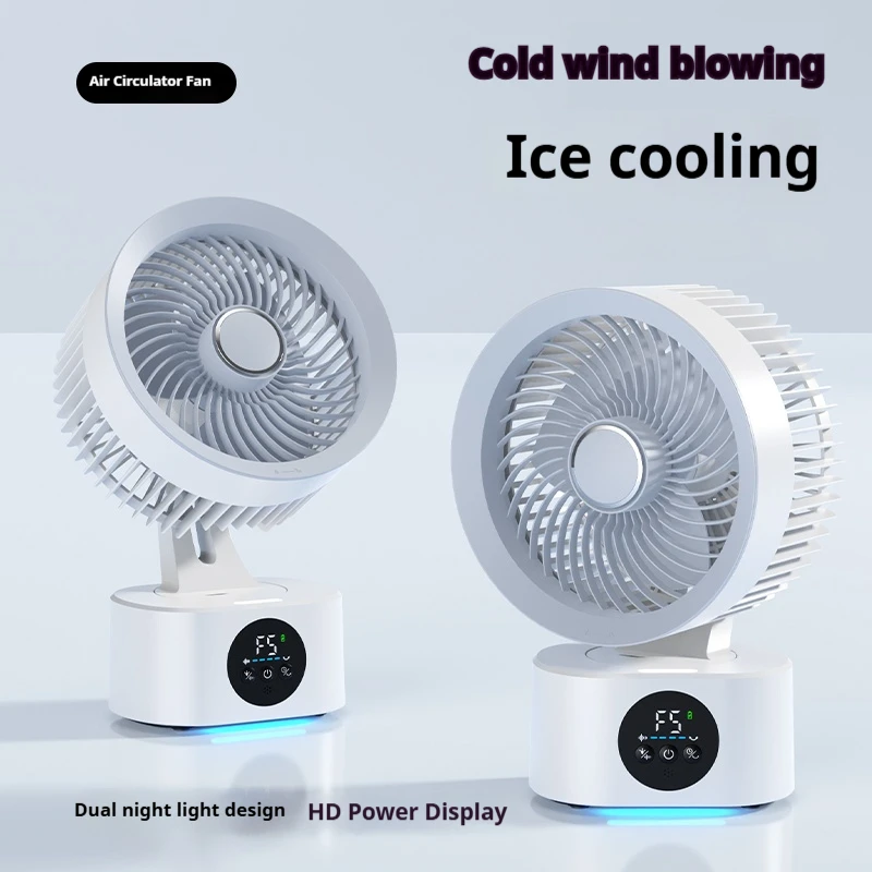 HOMEFISH Tragbarer, wiederaufladbarer USB-Wandventilator mit – Bild 6