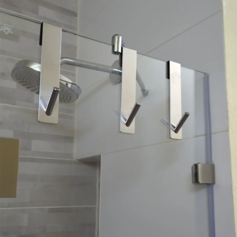 Edelstahl über Glastür Duschtür Rückseite Dusche