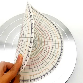 26 cm Keramik Runde Teiler Kreisförmige Gleiche Teile Karte Teiler Lineal DIY Keramik Unterglasur Gemalt Hilfs