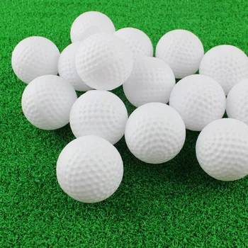 Golf Bälle Elastische Indoor Outdoor Praxis Ausbildung Golf Hohl Ball Nicht-loch Gemischte Farbe (10 Stück)