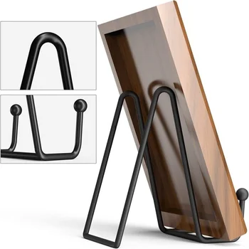 Eisen Kunst Magazin Display Stand Geschirr regal Platte Schüssel Bilderrahmen Fotobuch Sockel halter Home