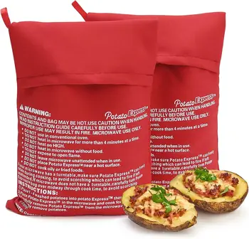 Mikrowelle Kartoffel Herd Tasche Gebackene Kartoffel Mikrowelle Kochen Kartoffel Schnell Schnelle küche