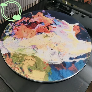 (BBQ4) 1 Stück Filz-Schallplattenmatte für LP-Vinylplatten, Audio-Ersatzteil, DIY-Zubehör, Audiophile Dicke