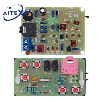76-108 MHz FM Stereo Radio DIY Kit Drahtloses FM Sender- und Empfängermodul Frequenzmodulation Löten YANXD