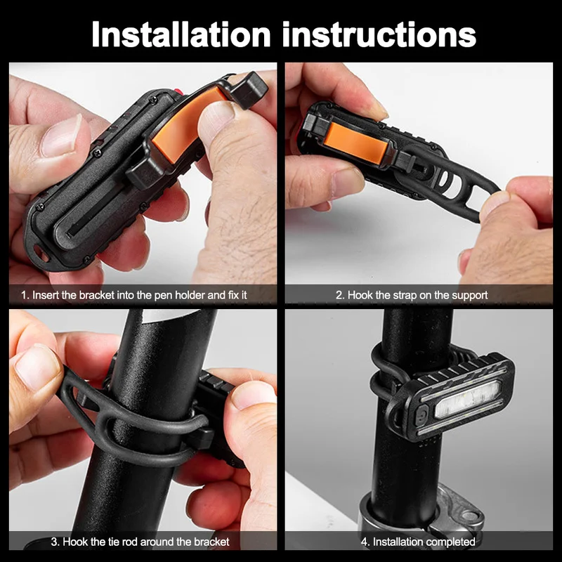 LED Rot Blau Vorsicht Notfall Polizei Licht mit Clip USB – Bild 5