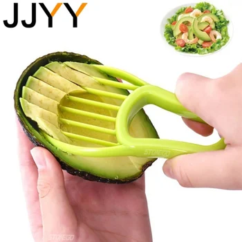JJYY 3-in-1-Avocado-Schneider, Shea-Entkerner, Butter, Obstschäler, Fräser, Zellstofftrenner