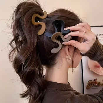 3PCSMatte High-End-Haarklammer für hohe Pferdeschwänze, neues High-End-Haarschmuckstück für den Hinterkopf