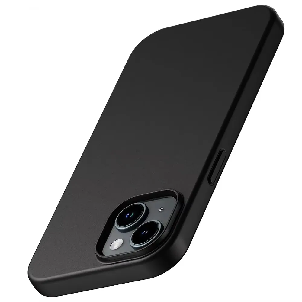 Luxuriöse matte Silikon-Softhülle für iPhone 16 15 14 Plus 13