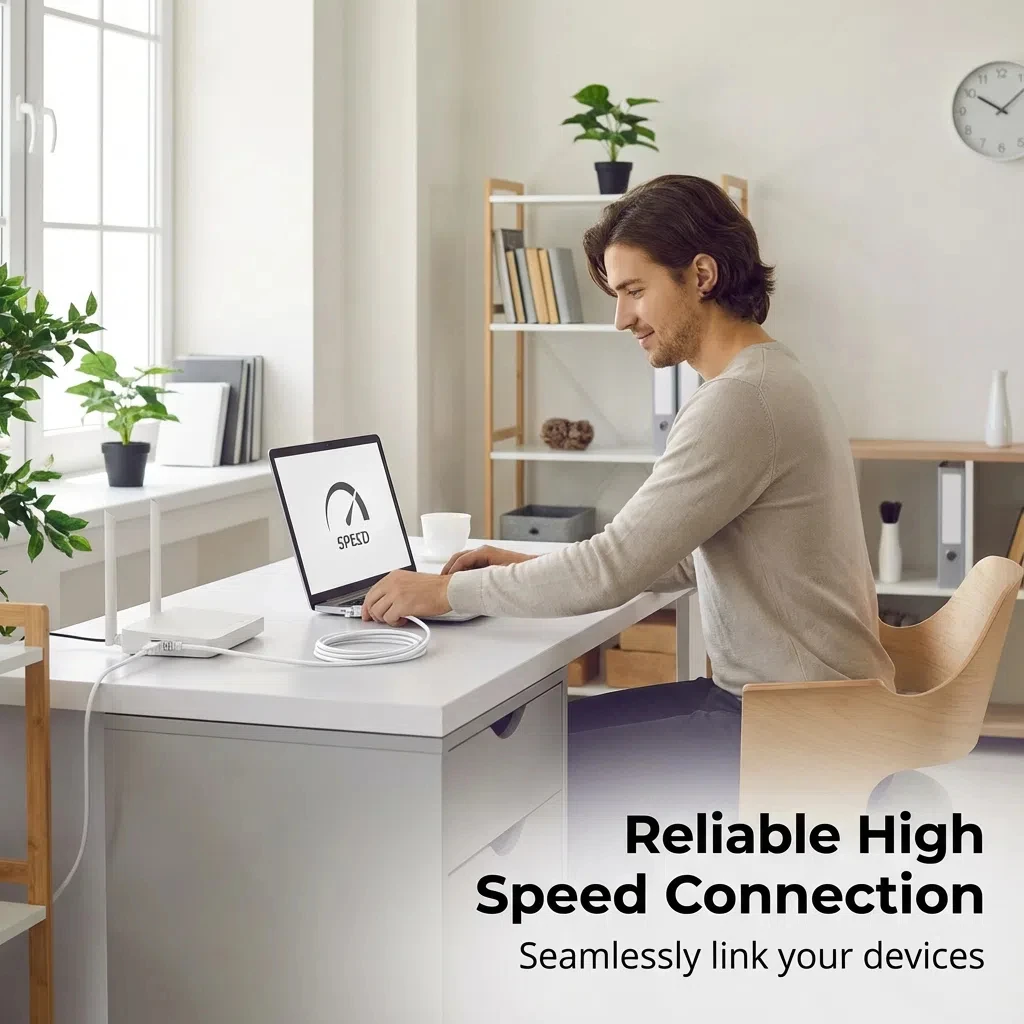 Cat 6 Netzwerkkabel RJ45 UTP, 1 Gbit/s, in mehreren Längen – Bild 2
