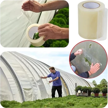 10M Gewächshaus Film Reparatur Band Landwirtschaft Film Reparatur Band UV Beständig Transparent Garten