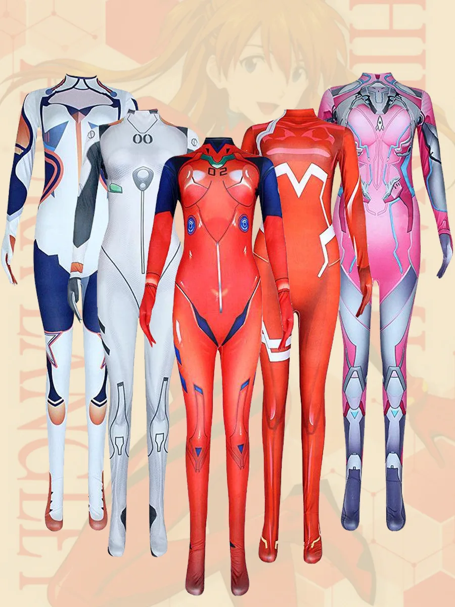 Asuka Langley Soryu Ayanami Rei Zero Two Dva Disfraz de