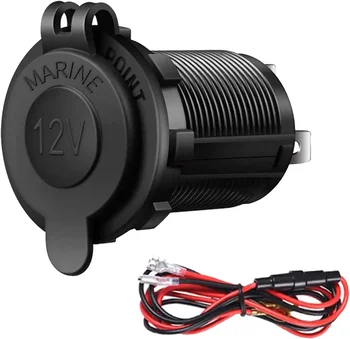Zigarettenanzünder-Buchse, Automobil, Marine, Motorrad, ATV, Wohnmobil, Feuerzeug-Buchse, 12 V, wasserdichter