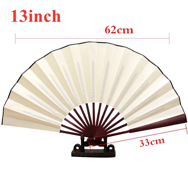 10/13 Zoll Faltfächer Hand Seidentuch DIY Chinesischer – Bild 6