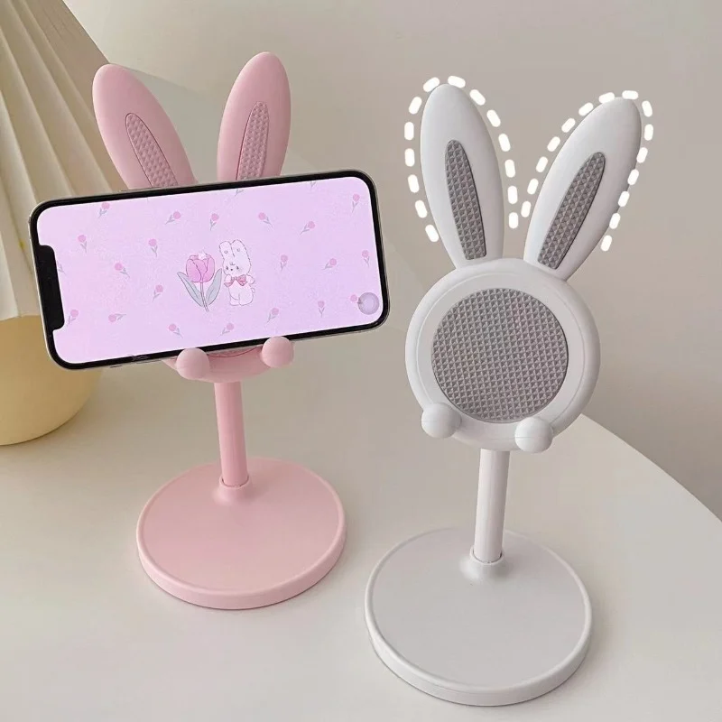 Der niedliche Kaninchen-Handyständer-Desktop kann den
