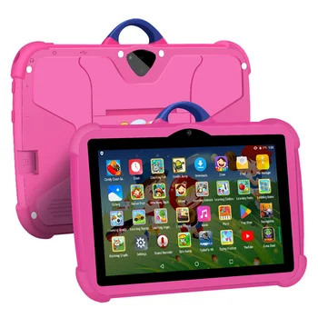 Cartoon-Muster Kinder Tablet 7 Zoll Quad Core 4 GB RAM 64 GB ROM Android Lernen Bildung Spiele Tabletten