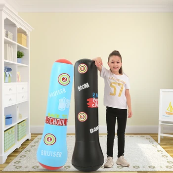 PVC-verdickte Kinder-Boxsäule, aufblasbar für Jugendliche. Fitness-Stanzsack, der nicht nach unten fällt