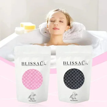 Peeling-Waschlappen, Dusch-Rückenschrubber, doppelseitiges, verlängertes Handtuch, Körper-Badebürste
