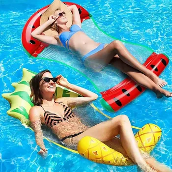 Faltbare schwimmende Frucht-Hängematte, aufblasbare Wasserliege, Wasserspielzeug, Sommer-Schwimmbad-Hängematte