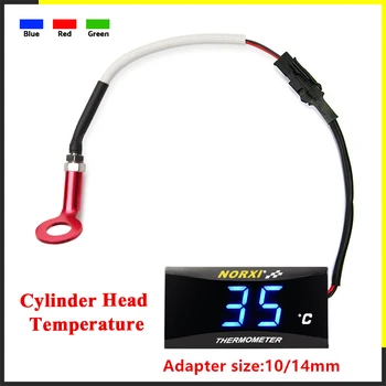 Motorrad-Zylinderkopf-Temperatursensor Norxi Mini Square Digital Instrument Humidity für NMAX125 Motorrad