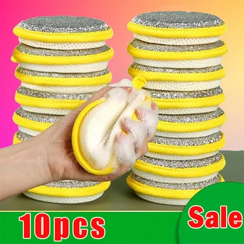 Doppel Seite Geschirr Schwamm Dish Waschen Pinsel Pan Topf Dish Waschen Schwämme Haushalt Reinigung küche