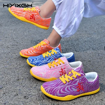Tai-Chi-Schuhe für Erwachsene, farbenfrohe Performance-Sneaker, Unisex-Kampfsport-Wettkampfschuhe