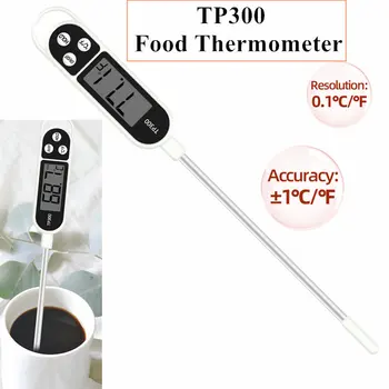 Lebensmittelthermometer TP300 Digitales Küchenthermometer zum Kochen von Fleisch Lebensmittelsonde BBQ