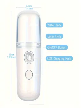 USB Nebel Gesichts Sprayer Luftbefeuchter Wiederaufladbare Vernebler Gesicht Steamer Feuchtigkeitsspendende