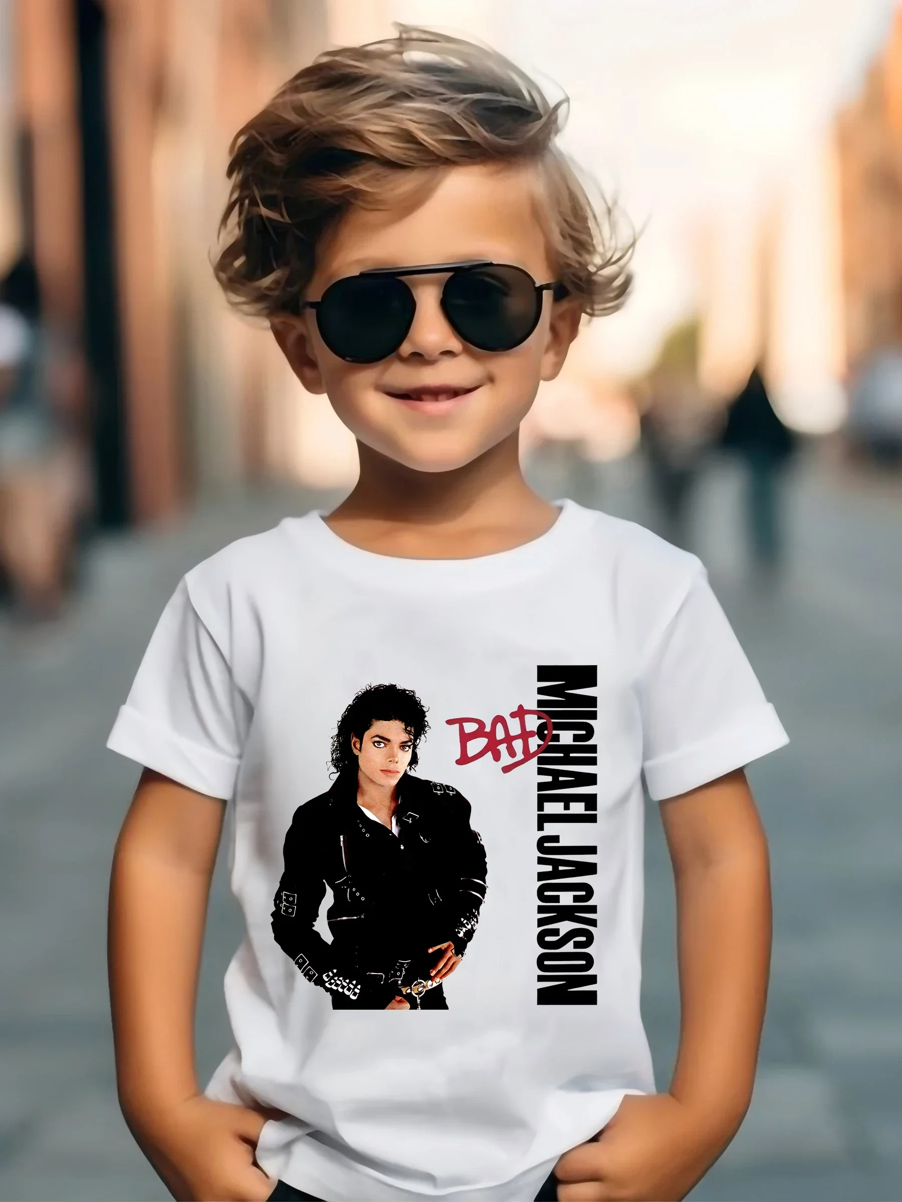 Michael Jackson Rock N Roll T-Shirt für Kinder, modisches