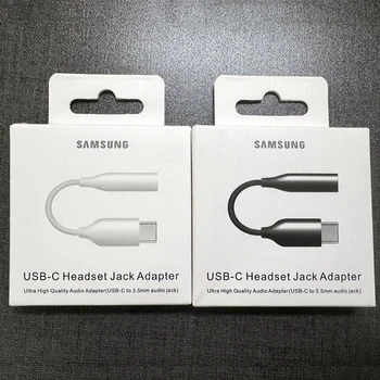 Samsung USB Typ C auf 3,5 mm Aux-Adapter Typ-C-Buchse Audio-Kopfhörerkabel-Konverter für Galaxy S25 S24 S23