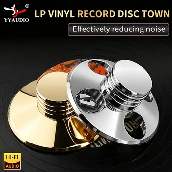 YYAUDIO Schallplattengewicht aus 304 Edelstahl LP-Disc-Stabilisator Plattenspieler-Klemme