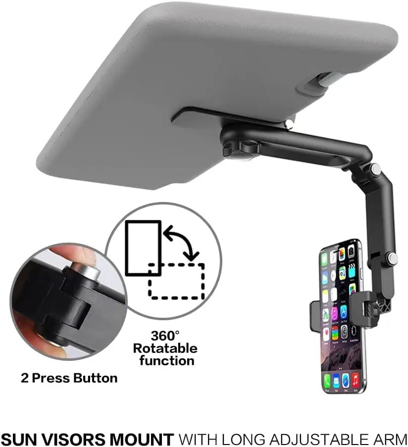 Sonnenblende-Telefonhalter für Auto, multifunktional, 360° ° – Bild 2