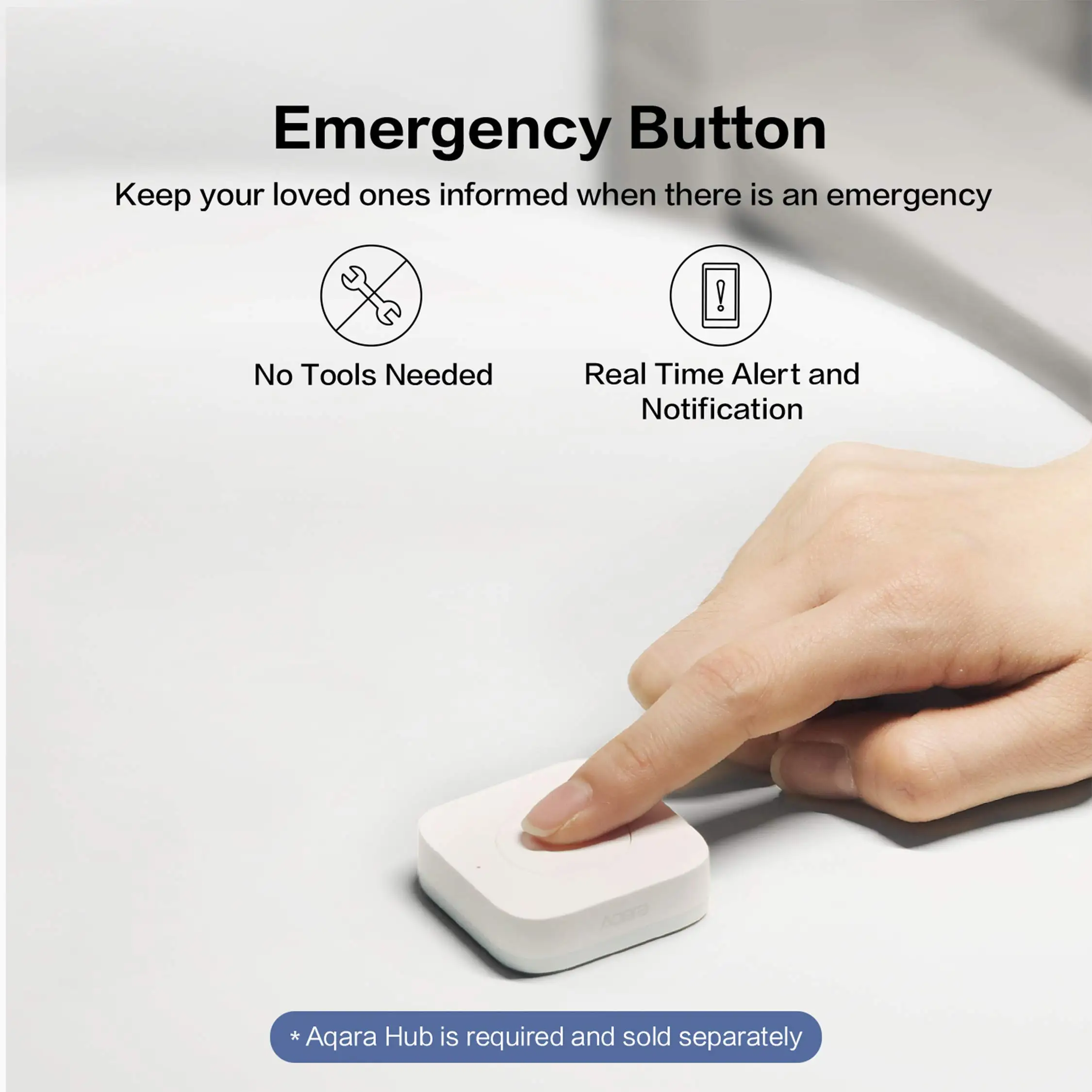 Aqara Wireless Mini Switch ZigBee APP Fernbedienung 3-Wege – Bild 3
