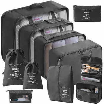 Reise Veranstalter Lagerung Taschen Koffer Verpackung Würfel Fällen Tragbare Kleiderschrank Gepäck Kleidung