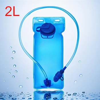 2L Sport Wasserbeutel Fahrrad Wasserbeutel Outdoor Bergsteigen TPU Wasserbeutel mit Stroh Sport Marathon