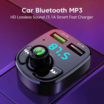 Bluetooth 5.0 FM-Transmitter mit Freisprechen, USB-C PD und QC 3.0