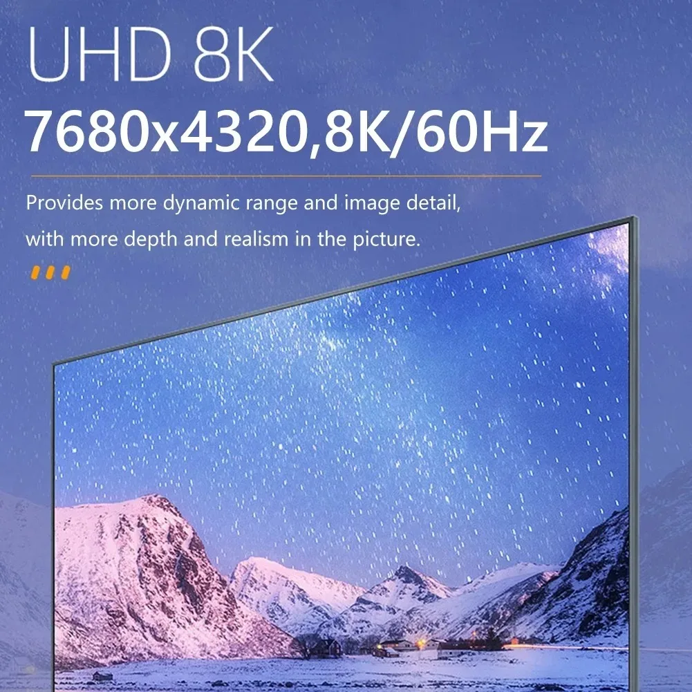 8K UHD U Form 180 Grad HDMI-kompatibel 2,1 Adapter Up Down – Bild 3