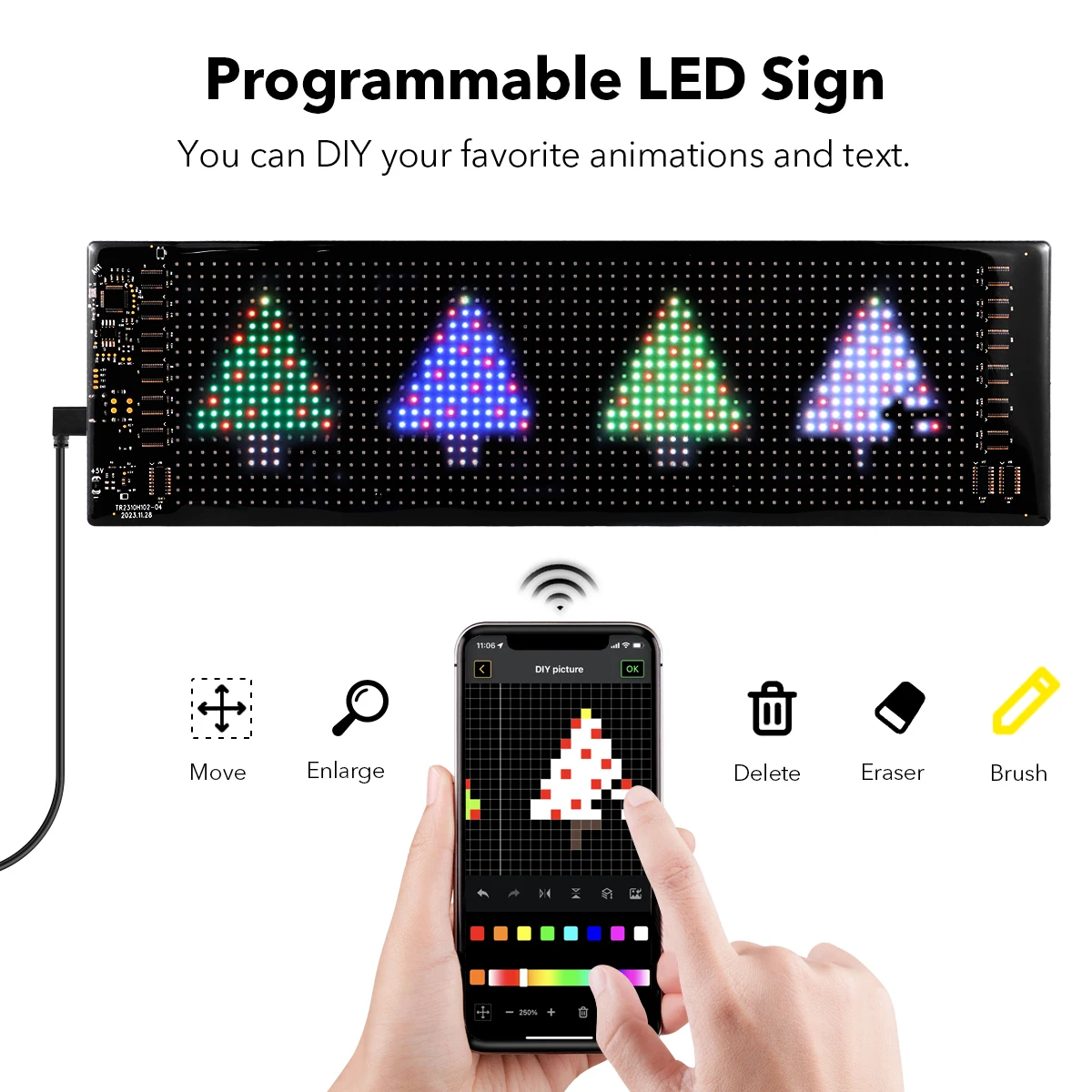 Multifunktionales helles LED-Matrix-Pixel-Panel – Bild 3