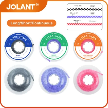 JOLANT Dental Kieferorthopädische elastische Ultra-Power-Kette, farbiges Gummiband, 15 Fuß/Rolle, lange