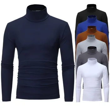 Thermo-Unterwäsche Tops Herren Winterkleidung Thermoshirt Herbst Herren Winterstrumpfhose Stehkragen Dünn Slim