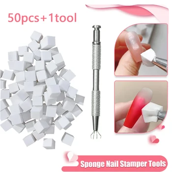 Schwamm Gradienten Nail art Stamper Werkzeuge Gel Polnisch Farbverlauf Pinsel Glitter Pulver Punktierung Stift