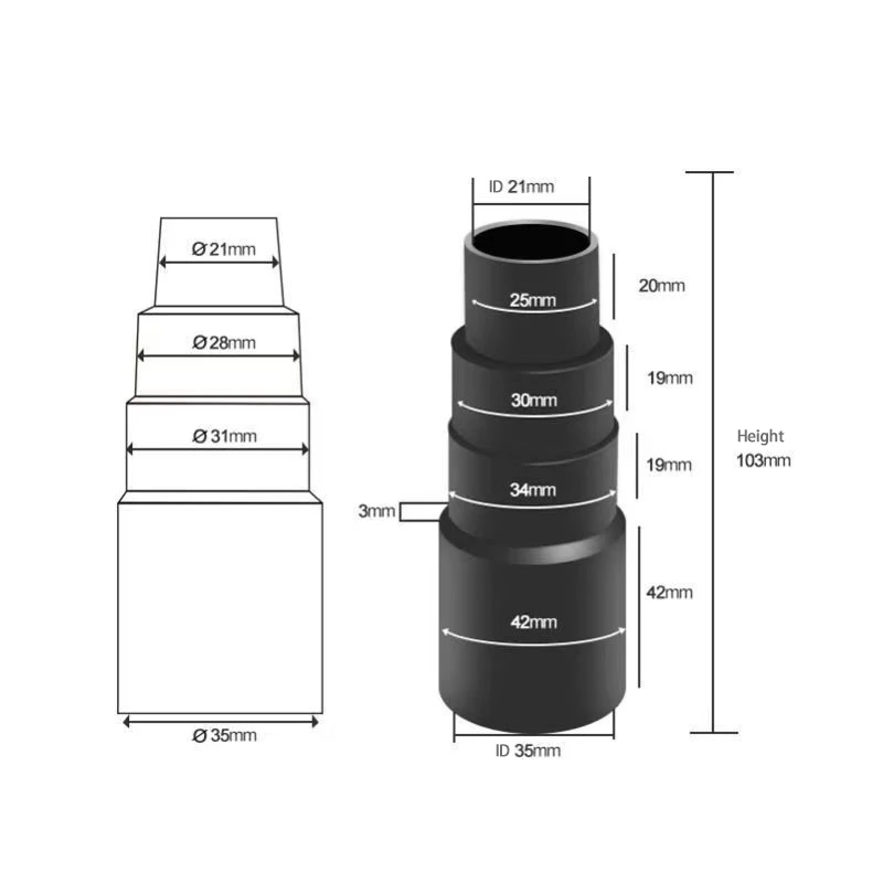 Staubsaugerzubehör Adapter Universal – Bild 3