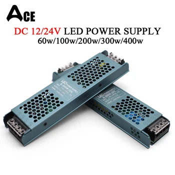 DC 12V 24V Schalt Netzteil AC190-240V Stumm Beleuchtung Transformatoren 60W 100W 200W 300W 400W LED Licht