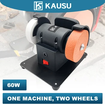 Dual-Wheel Mini Grinder 100/120 Mesh Wheels 21V/60W Cordless Compact Sharpening Tool für Makita 18V Batterie