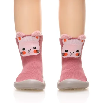 Babyschuhe, Kleinkind Jungen Mädchen Lauflernschuhe, rutschfeste Slipper Indoor-Bodensneaker