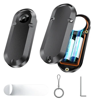 Wasserdichtes magnetisches Airtag-Gehäuse mit 10 Lebensdauer, erweitertes Gehäuse, Verwendung AA-Batterien