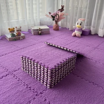 Baby-Plüsch-Aktivitätsspielmatte, EVA-Schaum, weiche Spielmatte, BPA-frei, wiederverwendbar, waschbar