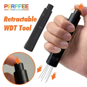 Flick WDT Tool, einziehbares Espresso-WDT-Werkzeug für Espresso, Teleskop-Verteilungswerkzeug, tragbarer