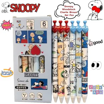 Snoopy Woodstock Charlie Brown Sekundäranime-Merchandise Gelstift Cartoon Niedlich Kreativ für Schüler